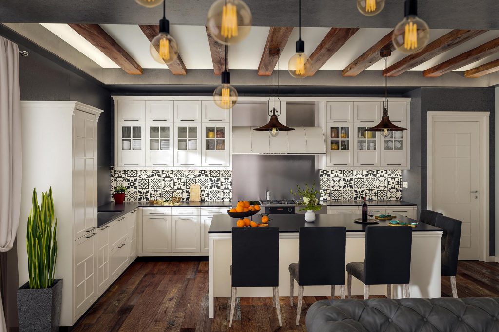 Fehér vintage konyhabútor - Konyhakiállítás 2019